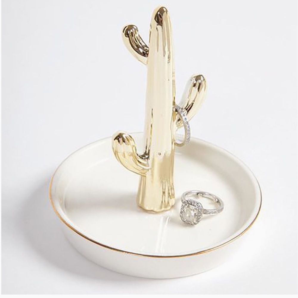 8 Oak Lane Cactus Jewelry Trinket Dish